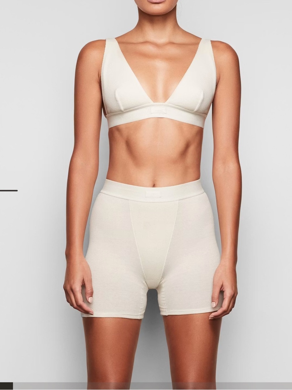 SKIMS Cotton Rib Boxer Pajamas Short *ONLY*